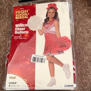 Disney High School Musical Cheerleader Costume - Red and White